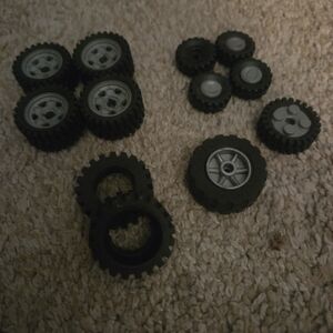 Black Toy Wheels Set